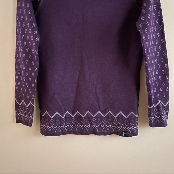 NEVE Ellie Wool Blend Purple Acai Crewneck Sweater Sz Small - Picture 4 of 8